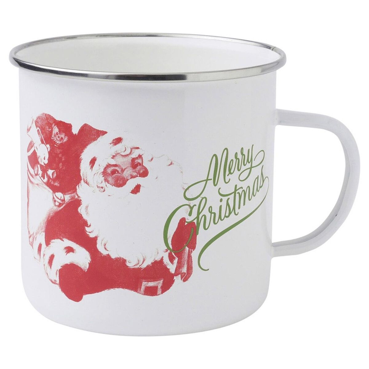 Holiday Vintage-Inspired Santa Merry Christmas Mug - Mugs & Teacups ...