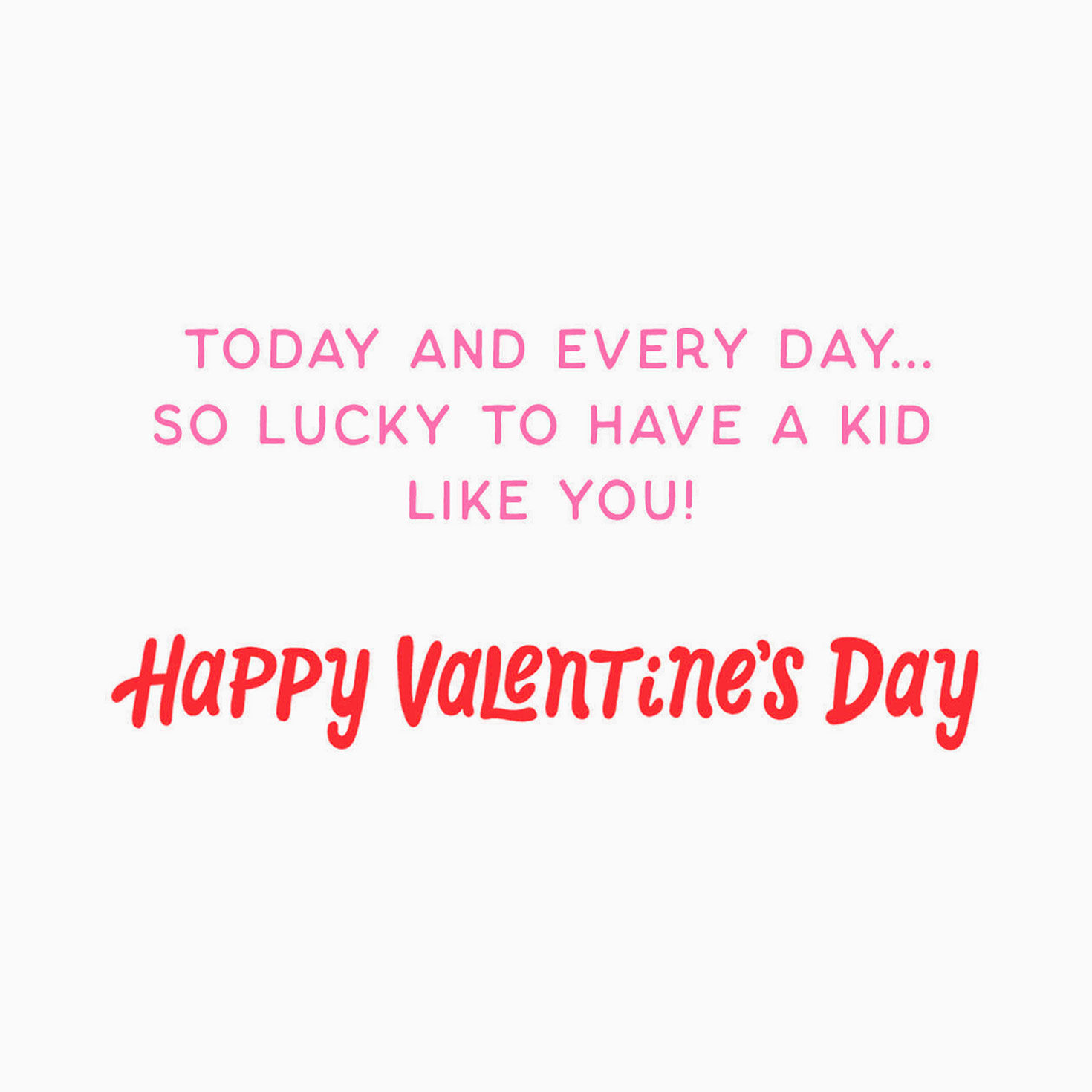 Heart Doodles Kid Valentine's Day Card From Parent Sentiment image number 2