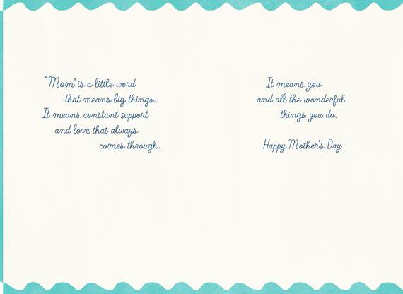 MOM Felt Flower Mother's Day Card, , large image number 2