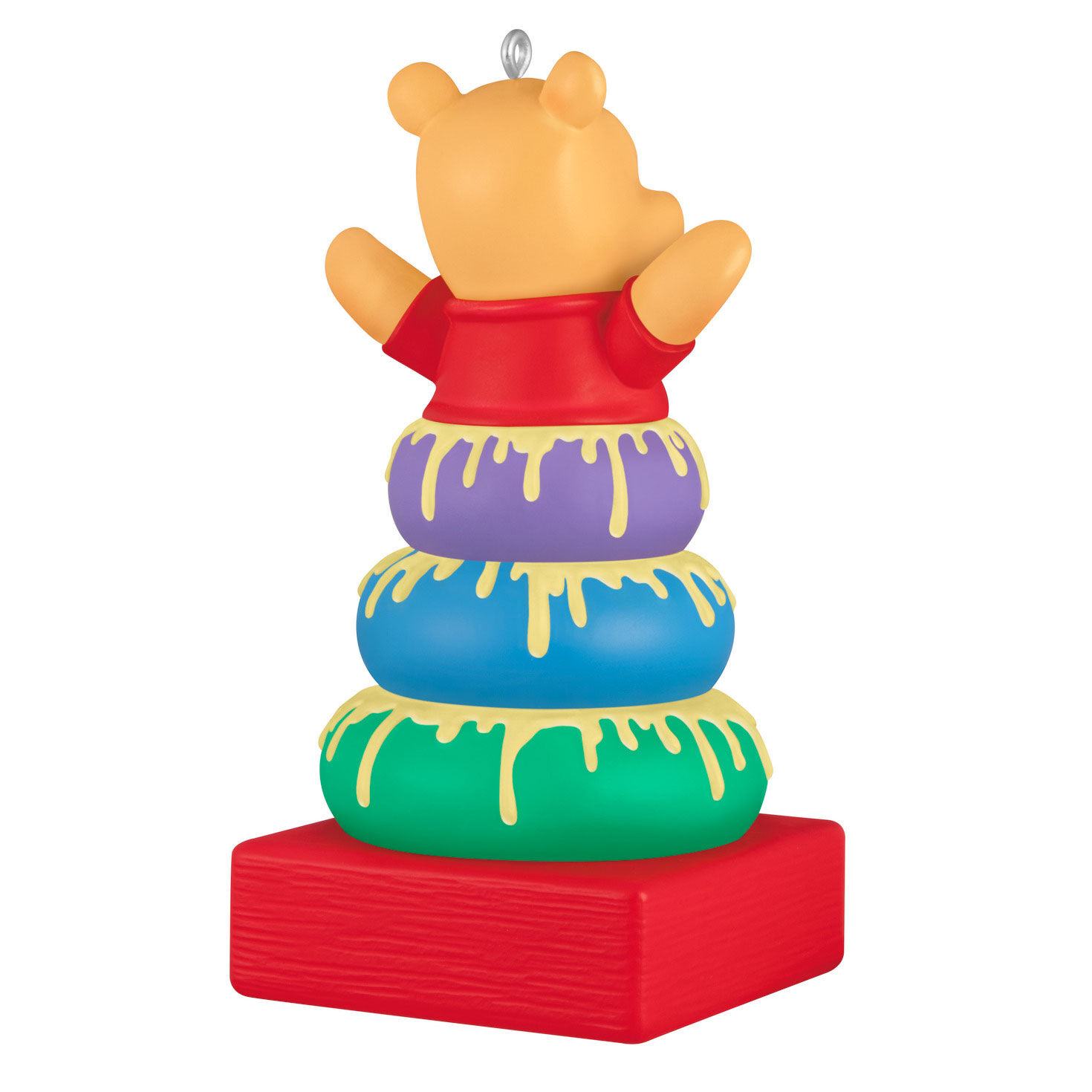 Pooh Stacking Rings Baby's First Keepsake Ornament Back image number 6