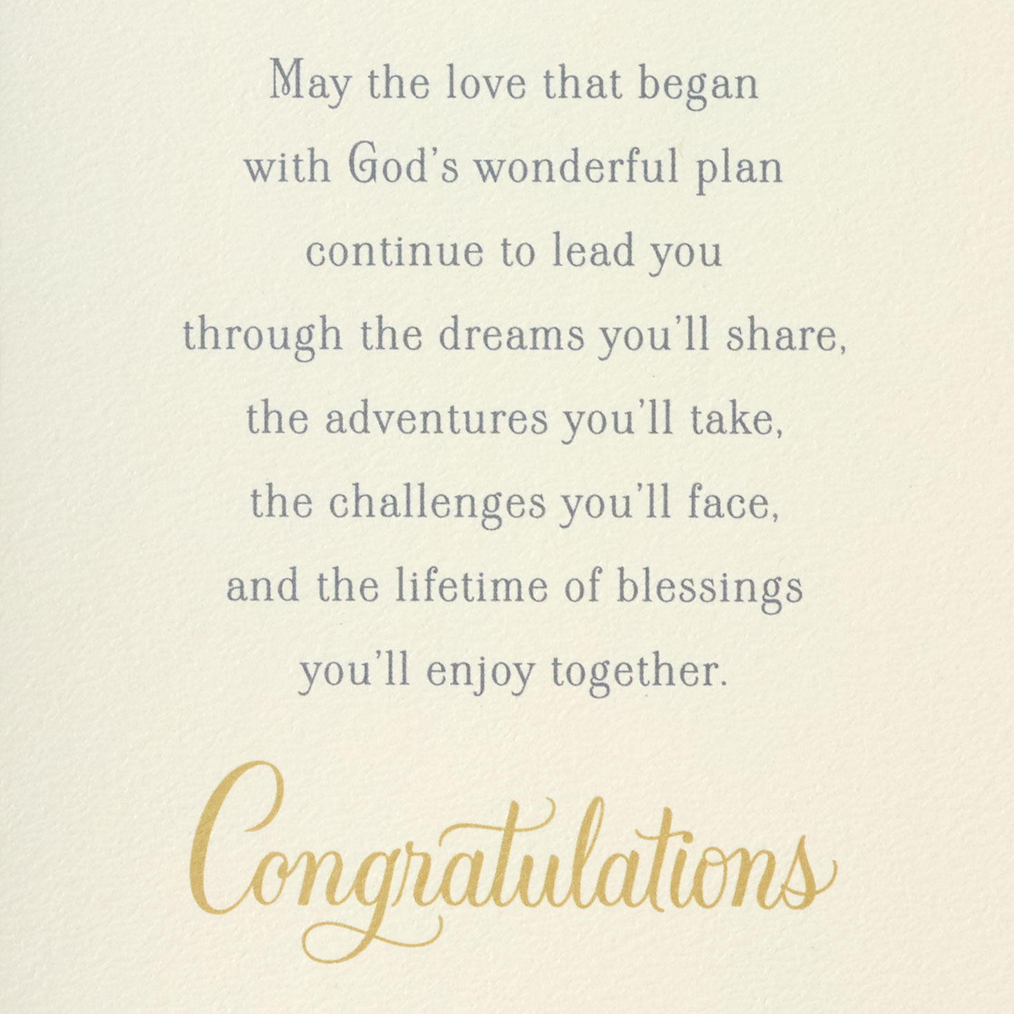 Heart and Flowers Wedding Card With Scripture Sentiment image number 2