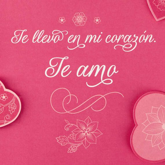All My Heart Large Spanish-Language Pop Up Love Card, 12", , large image number 3