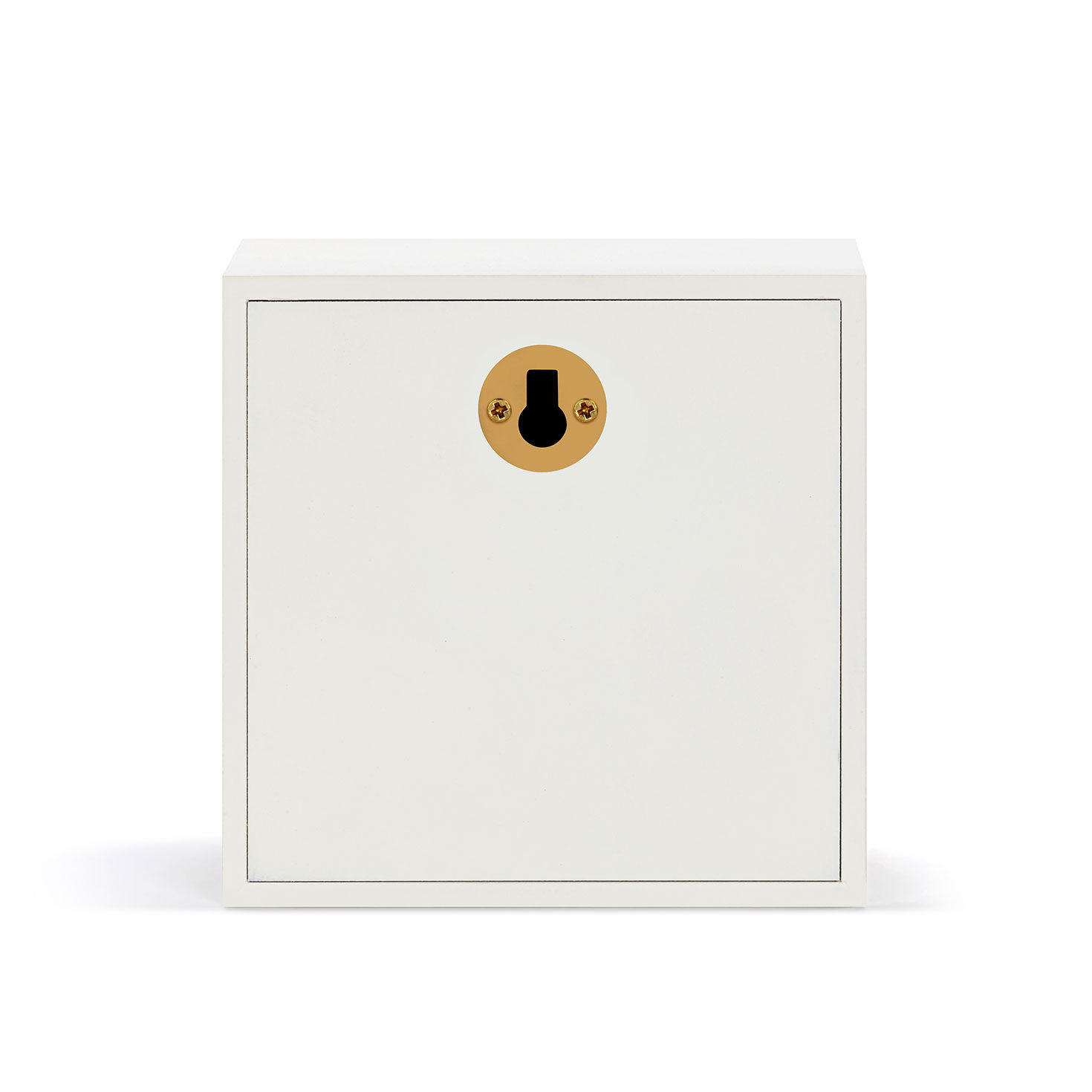 Blue Butterfly in White Shadow Box back image number 2