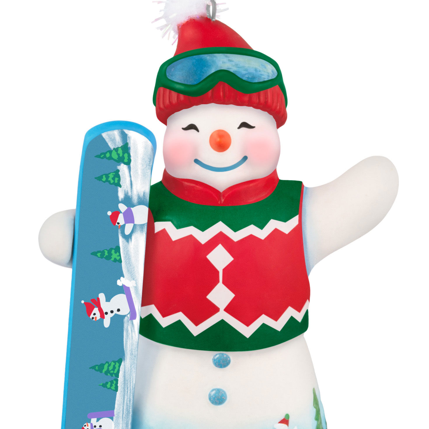 Snowtop Lodge Ollie U. Halfpipe Porcelain Ornament