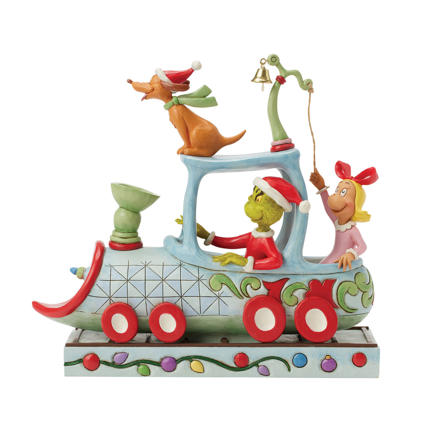 Jim Shore Grinch, Max and Cindy Lou on Train Figurine, 9.1" for only USD 99.99 | Hallmark