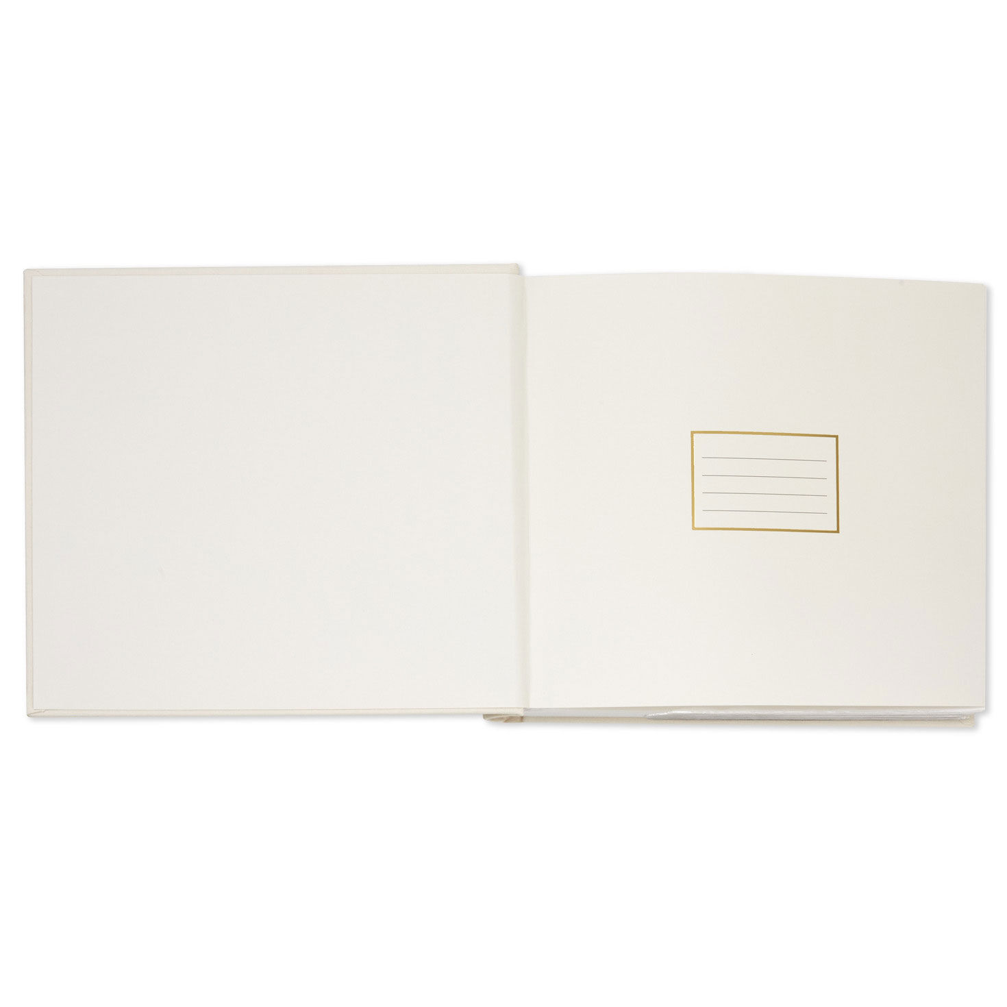 Cream and Gold 2-Up Wedding Photo Album inside spread image number 3