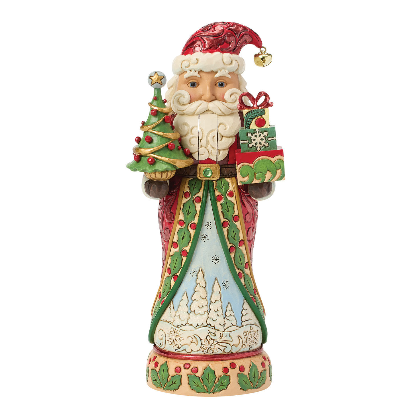 Jim Shore Heartwood Creek Christmas Keepsake Nutcracker Santa Figurine, 10"