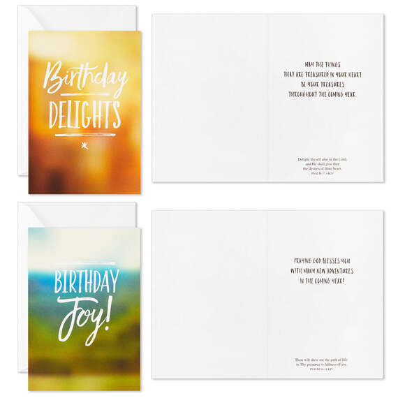 Simple Elegance Boxed Religious Birthday Cards Assortment, Pack of 12, , large image number 4