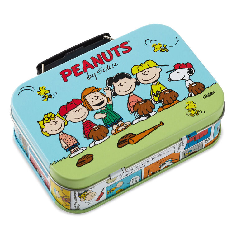 2.5" Peanuts® Gang Baseball Tin Gift Card Holder Box