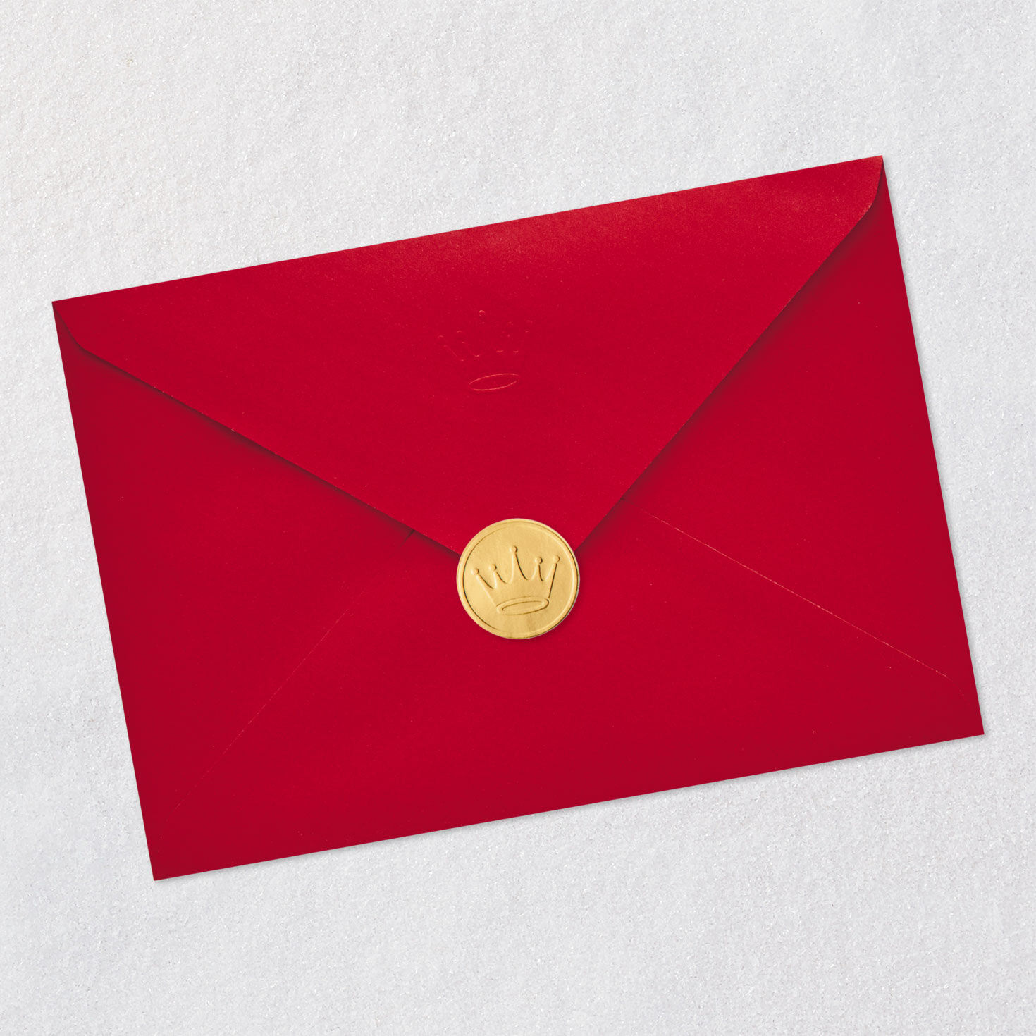 Art Deco Valentine's Day Card for Dad Envelope Back with Seal image number 8