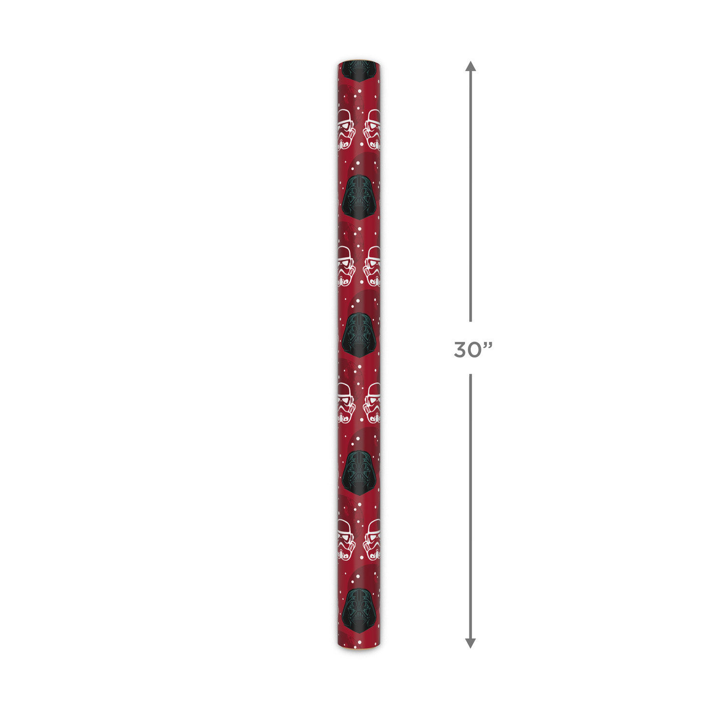 Star Wars&trade; Darth Vader&trade; and Stormtrooper&trade; Helmets on Red Holiday Wrapping Paper Roll, 25 sq. ft., , large image number 5