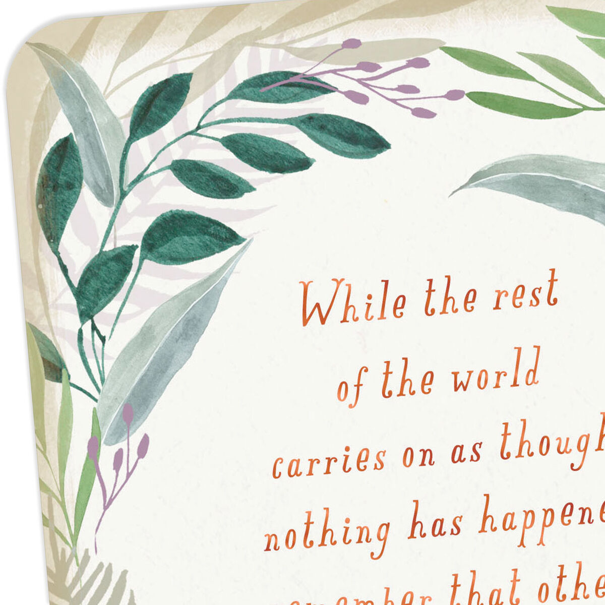 Day After Healing Day Sympathy Card Greeting Cards
