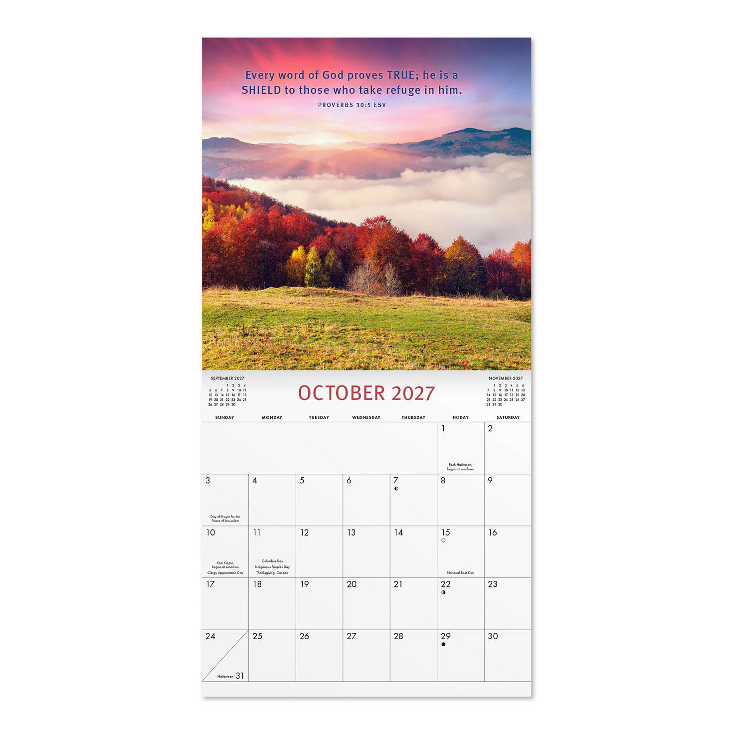 2027 12-Month Wall Calendar inside spread image number 3