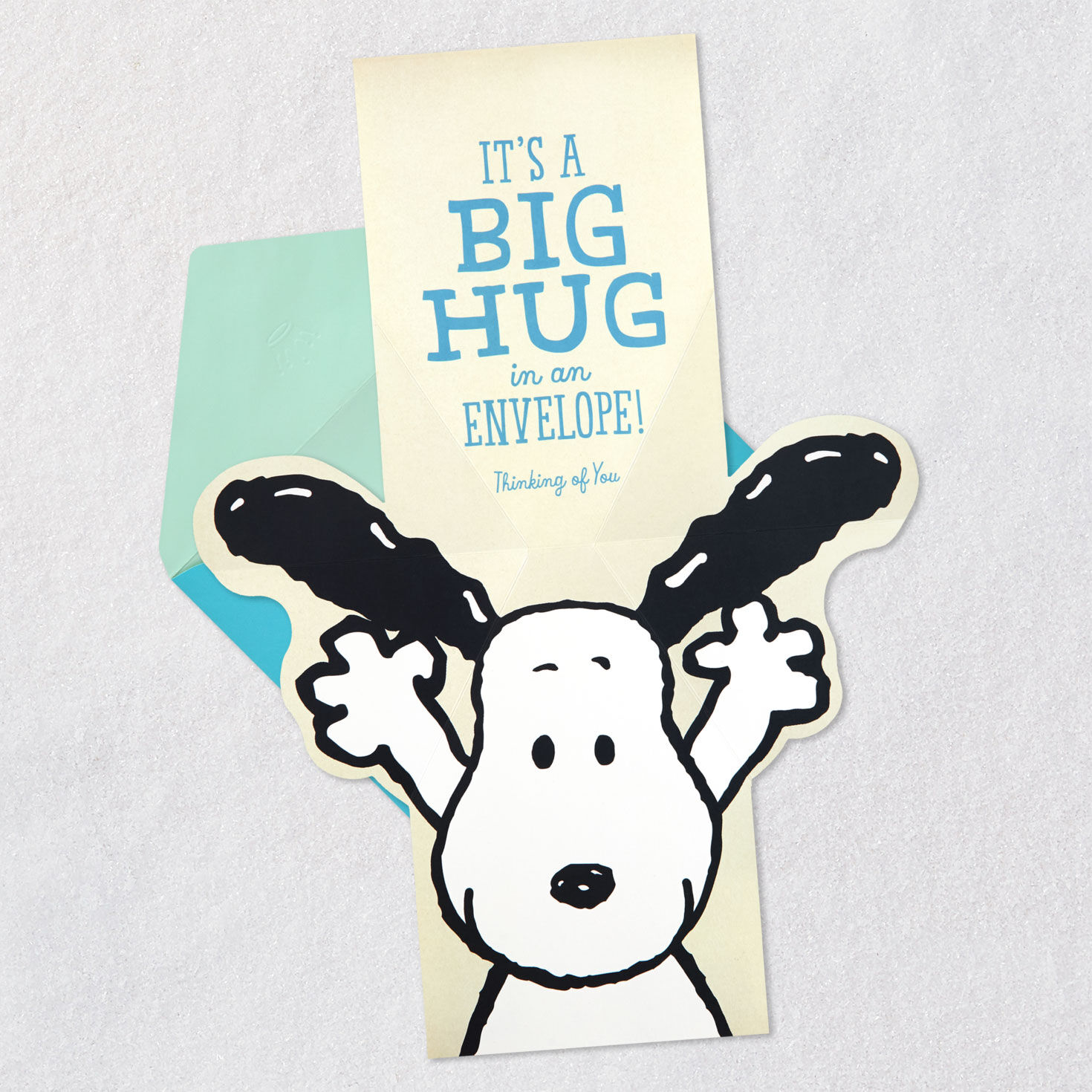 Pop-Up Snoopy Hug Funny Encouragement Card Sentiment image number 2
