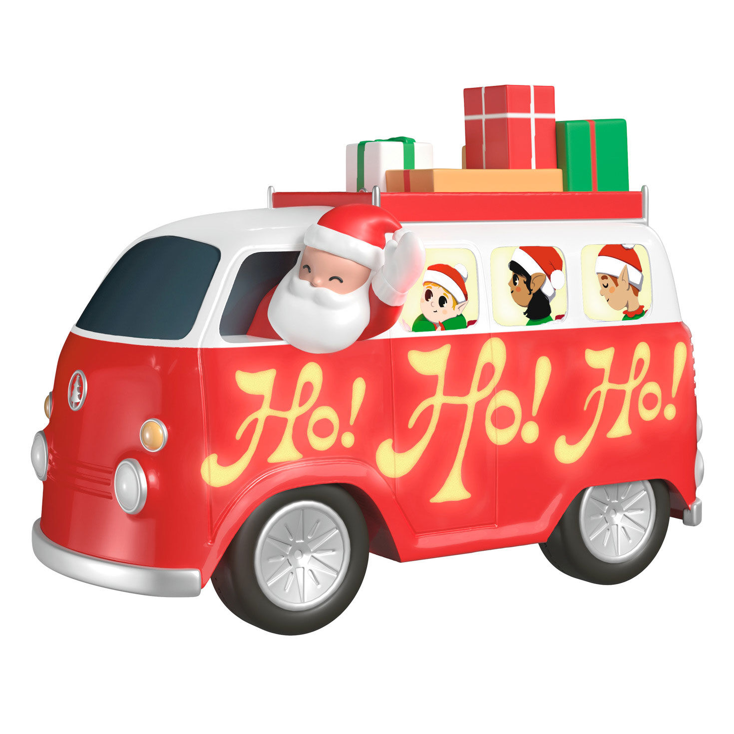 Here Comes Santa Claus Musical Ornament With Light