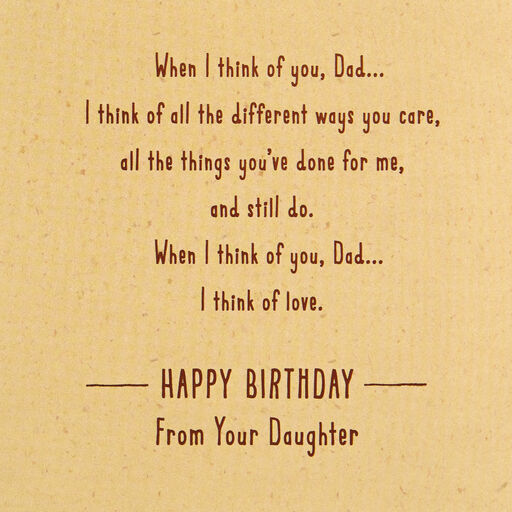 Birthday Cards For Dad From Daughter Card Design Template