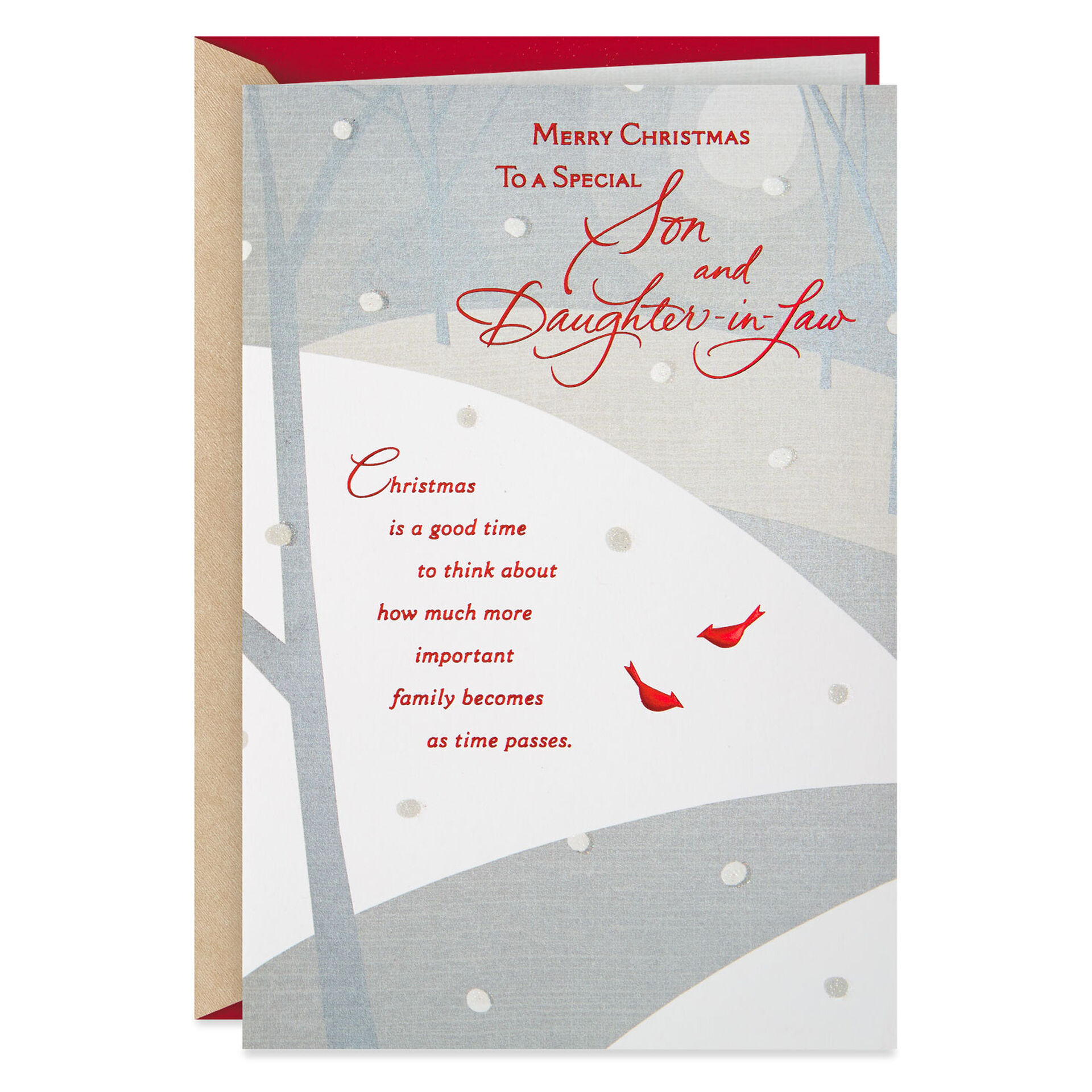 Importance of Family Christmas Card for Son and Daughter-in-Law