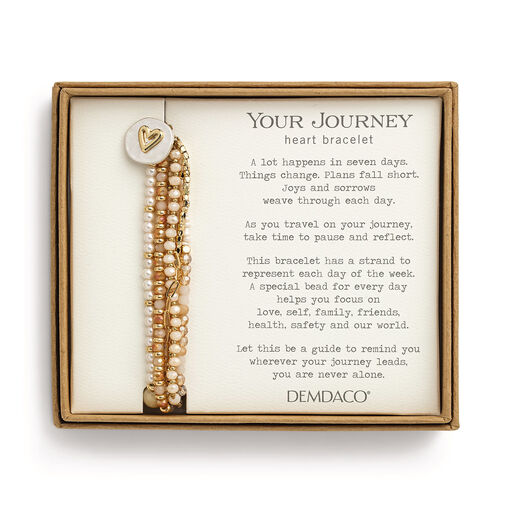 Demdaco Your Journey Layered Champagne Love Bracelet, 
