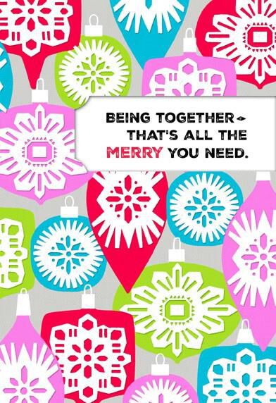 Being Together Christmas Card
