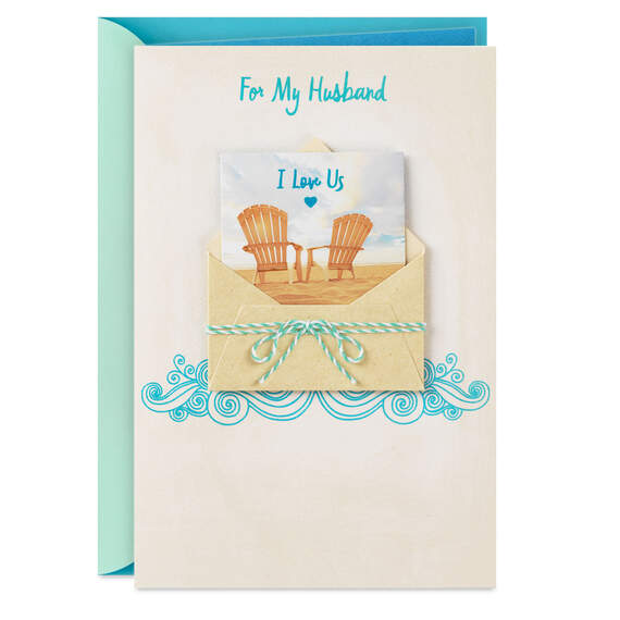 I Love Us Father's Day Card for Husband With Love Note