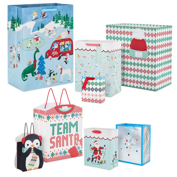 Team Santa Christmas Gift Bag Bundle, , large image number 1