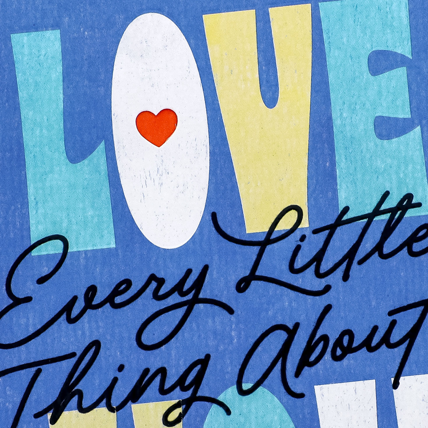 Whimsical Lettering Romantic Love Birthday Card Card Front Detail image number 4