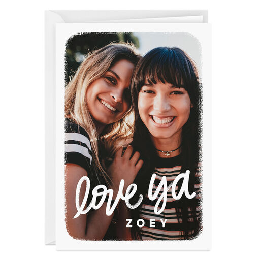 Personalized Love Ya Photo Card, 