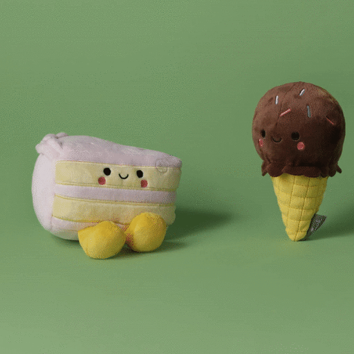 Better Together Cake and Ice Cream Magnetic Plush, 5.25",