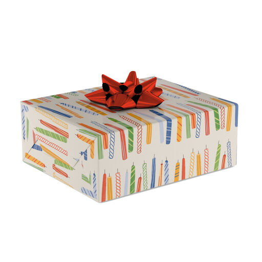 Colorful Candles Wrapping Paper, 20 sq. ft., 