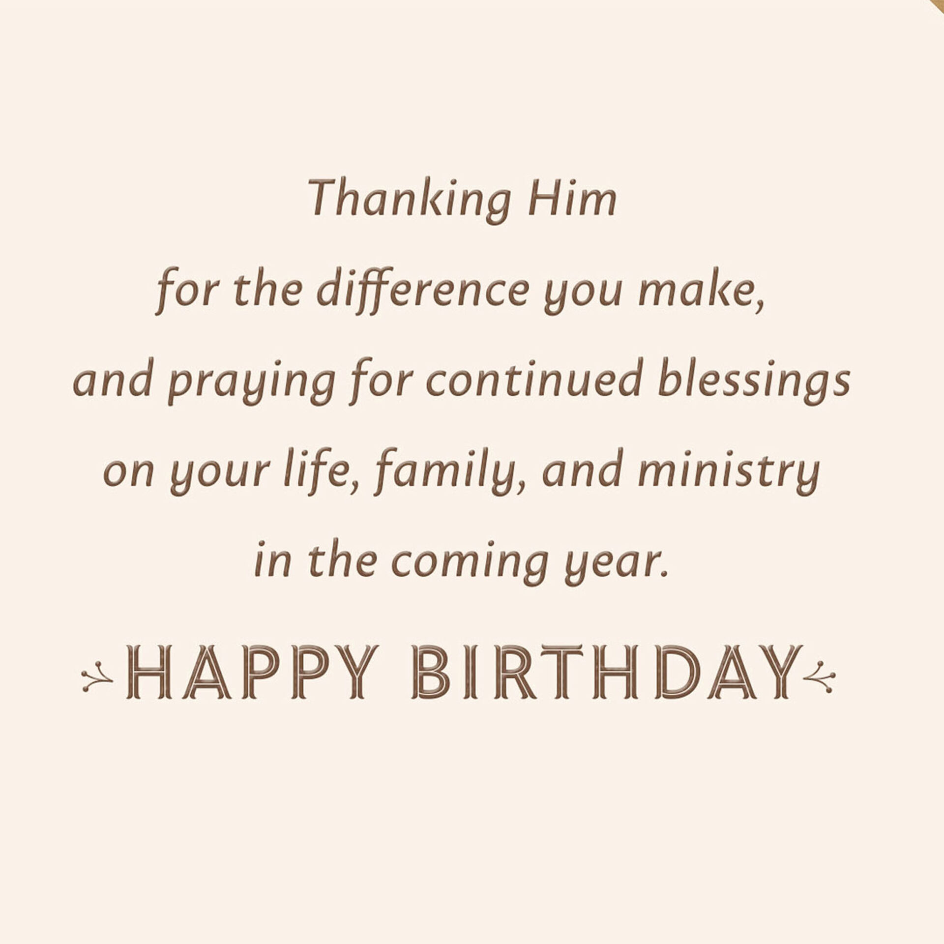 You Are God's Design Religious Birthday Card for Pastor - Greeting ...