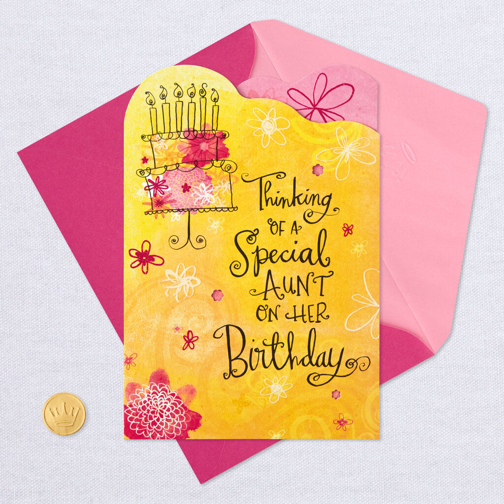 Thinking Of You Birthday Card For Aunt Greeting Cards Hallmark
