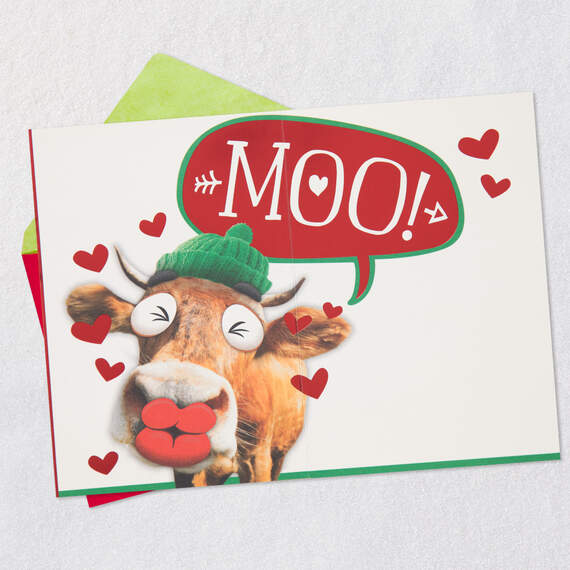 All I Want for Christmas is Moo Funny Christmas Card, , large image number 3