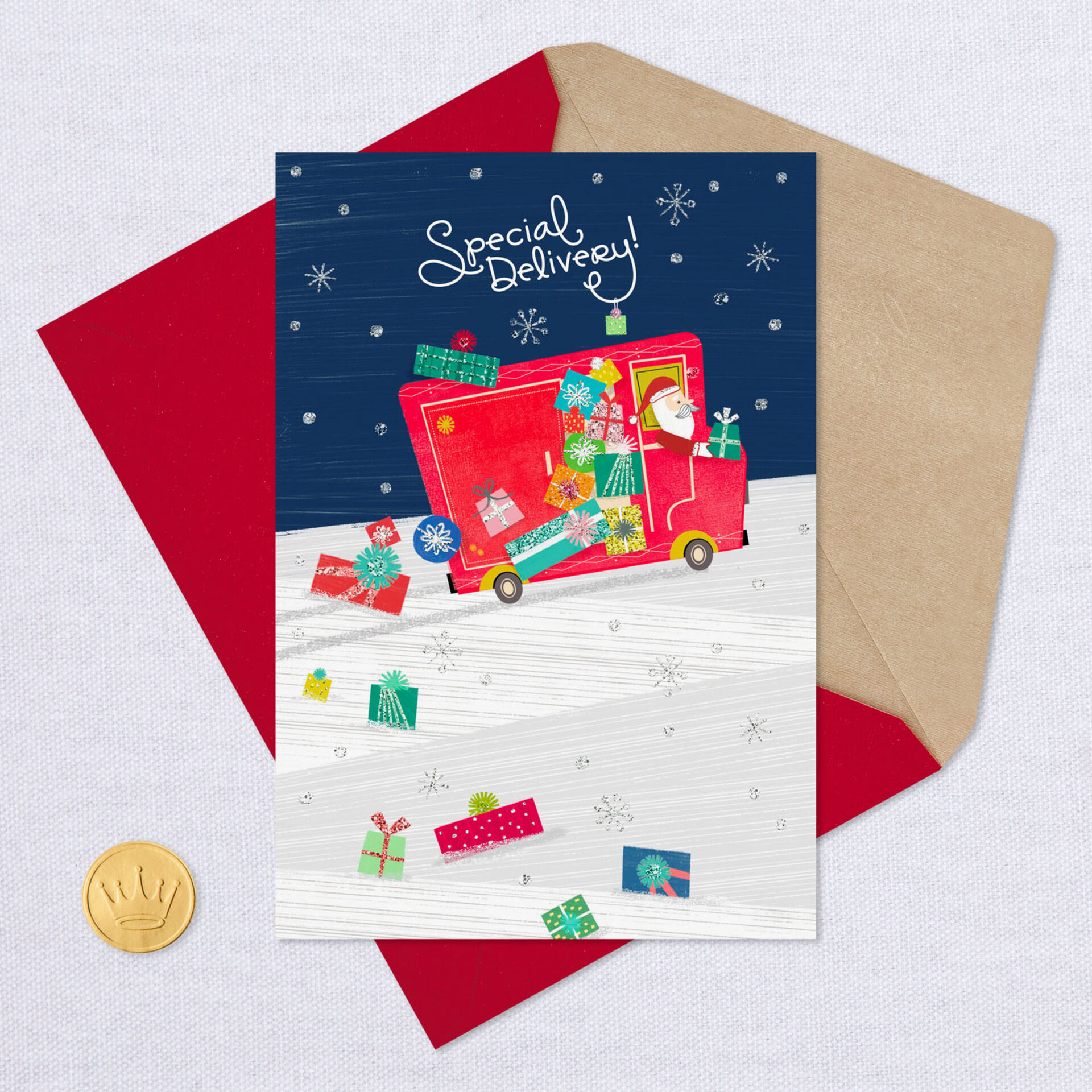 Special Delivery Christmas Card for Mail Carrier Greeting Cards