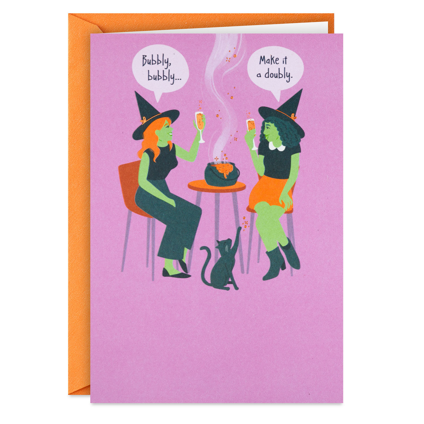A Bubbly and Doubly Fun Holiday Funny Halloween Card for only USD 3.99 | Hallmark