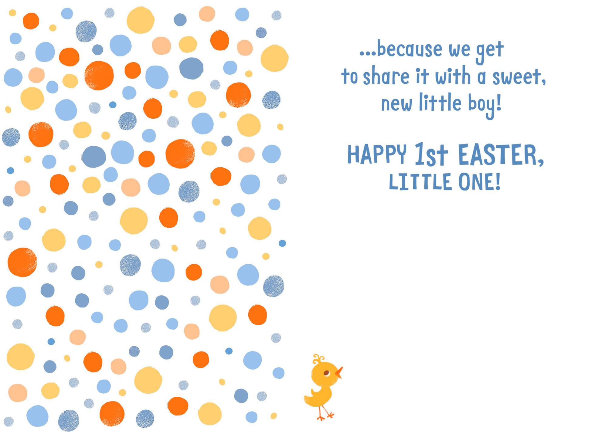 Sweet New Boy First Easter Card