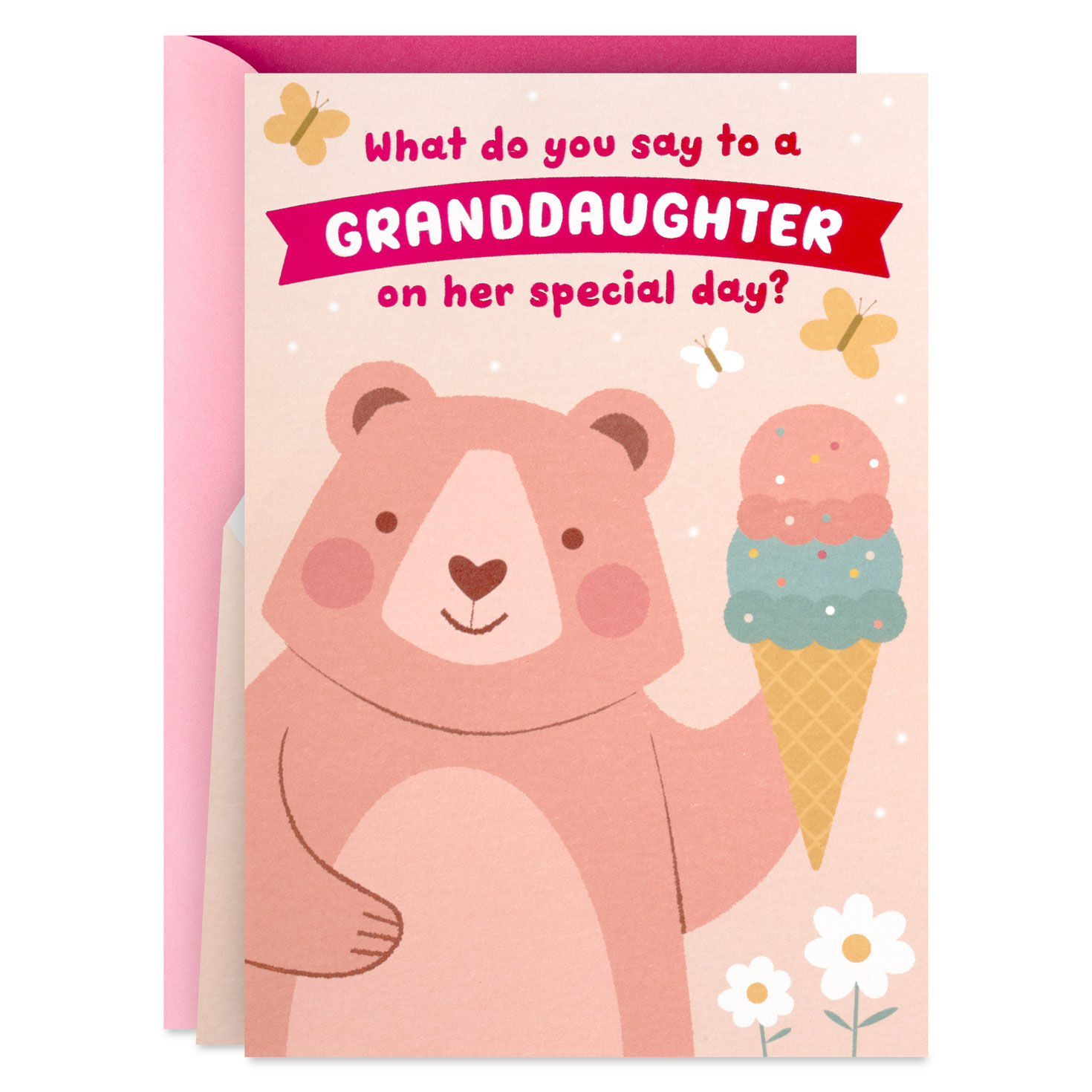 Big Bear Hug Pop-Up Birthday Card for Granddaughter