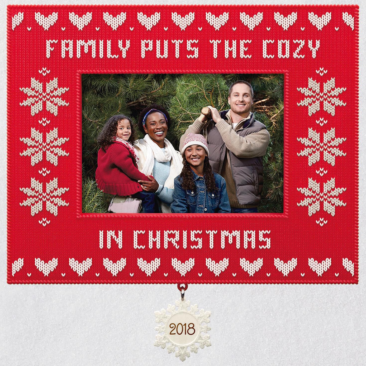 Cozy Family 2018 Photo Ornament Keepsake Ornaments Cozy Family 2018 Photo Ornament Keepsake Ornaments Hallmark