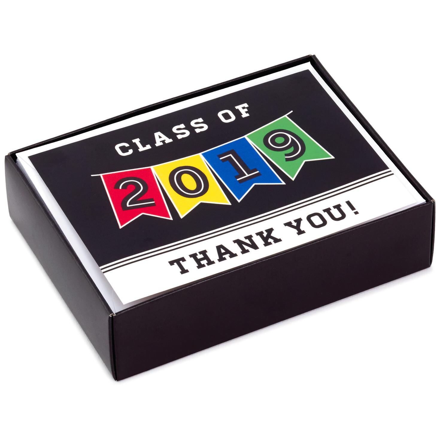 class of 2019 banner graduation thank you notes box of 25 graduation thank you notes
