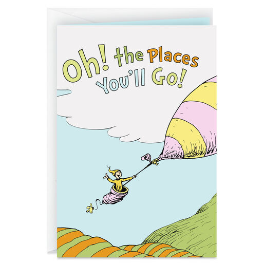 Dr. Seuss™ Oh, The Places You'll Go! Balloon Graduation Card, 