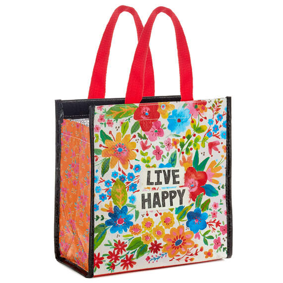 Natural Life Live Happy Insulated Lunch Bag
