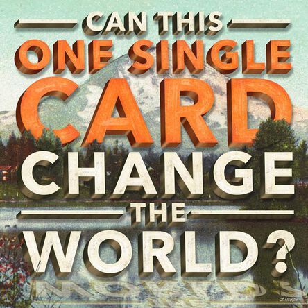 this card can maybe change the world birthday card greeting cards