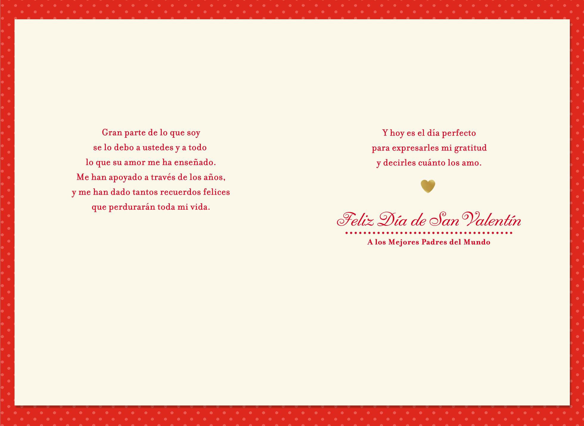 Family Tree Spanish-Language Valentine's Day Card for Parents