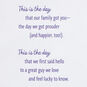 This Is the Day Birthday Card for Son, , large image number 2