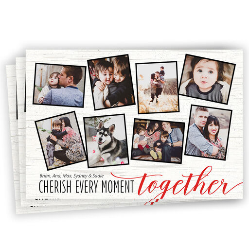 Cherish Togetherness Flat Holiday Photo Card, 