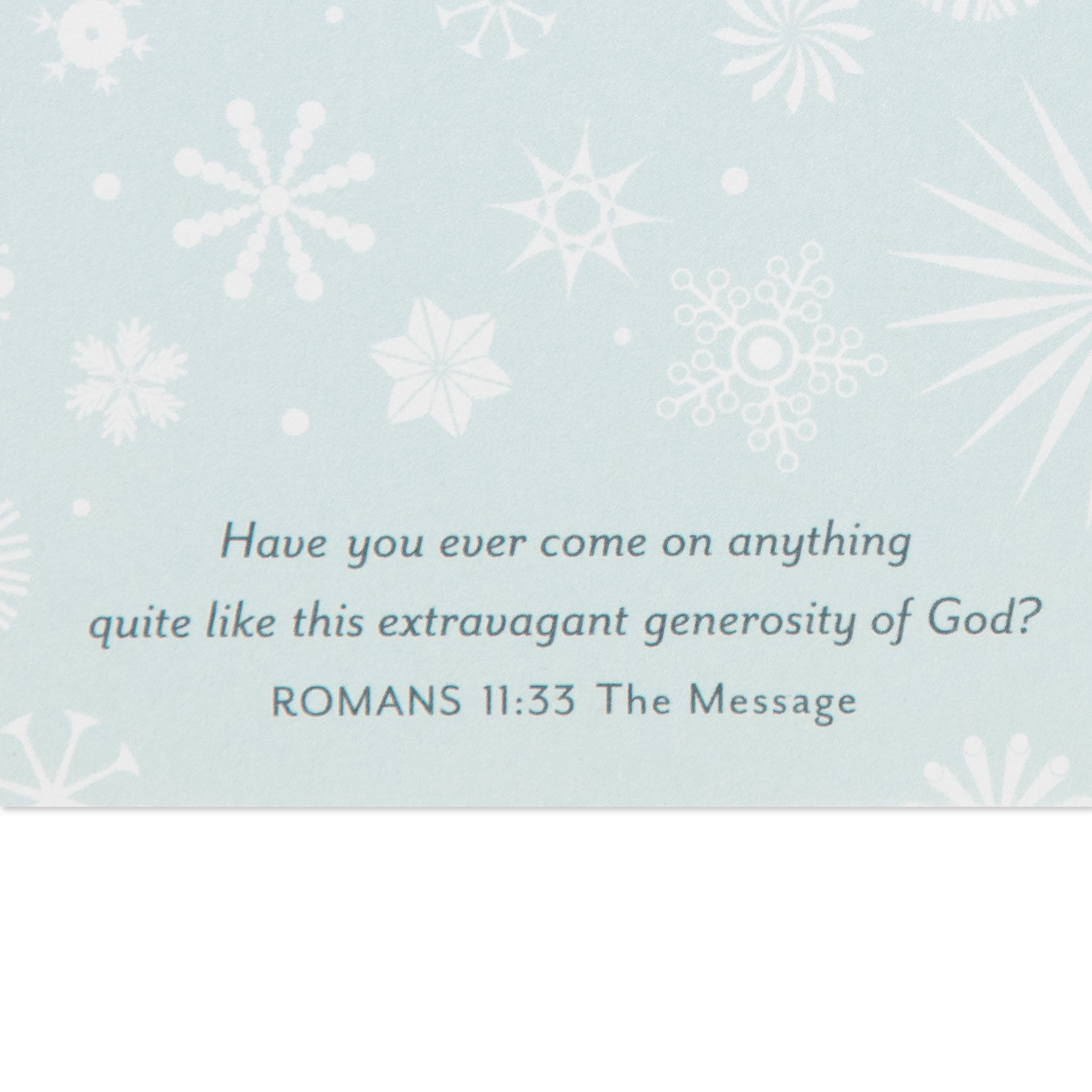 Snowflake and Pine Christmas Card scripture image number 3