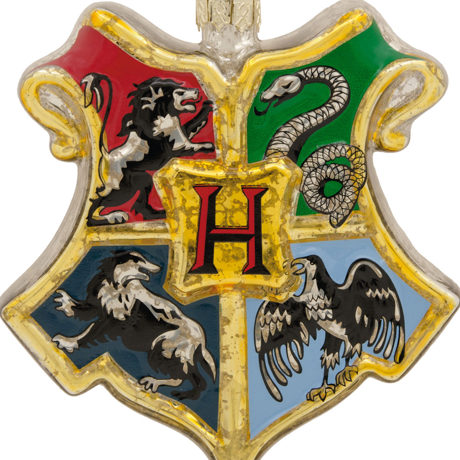 Sorting Hat and Hogwarts Crest Christmas Ornaments  image number 5