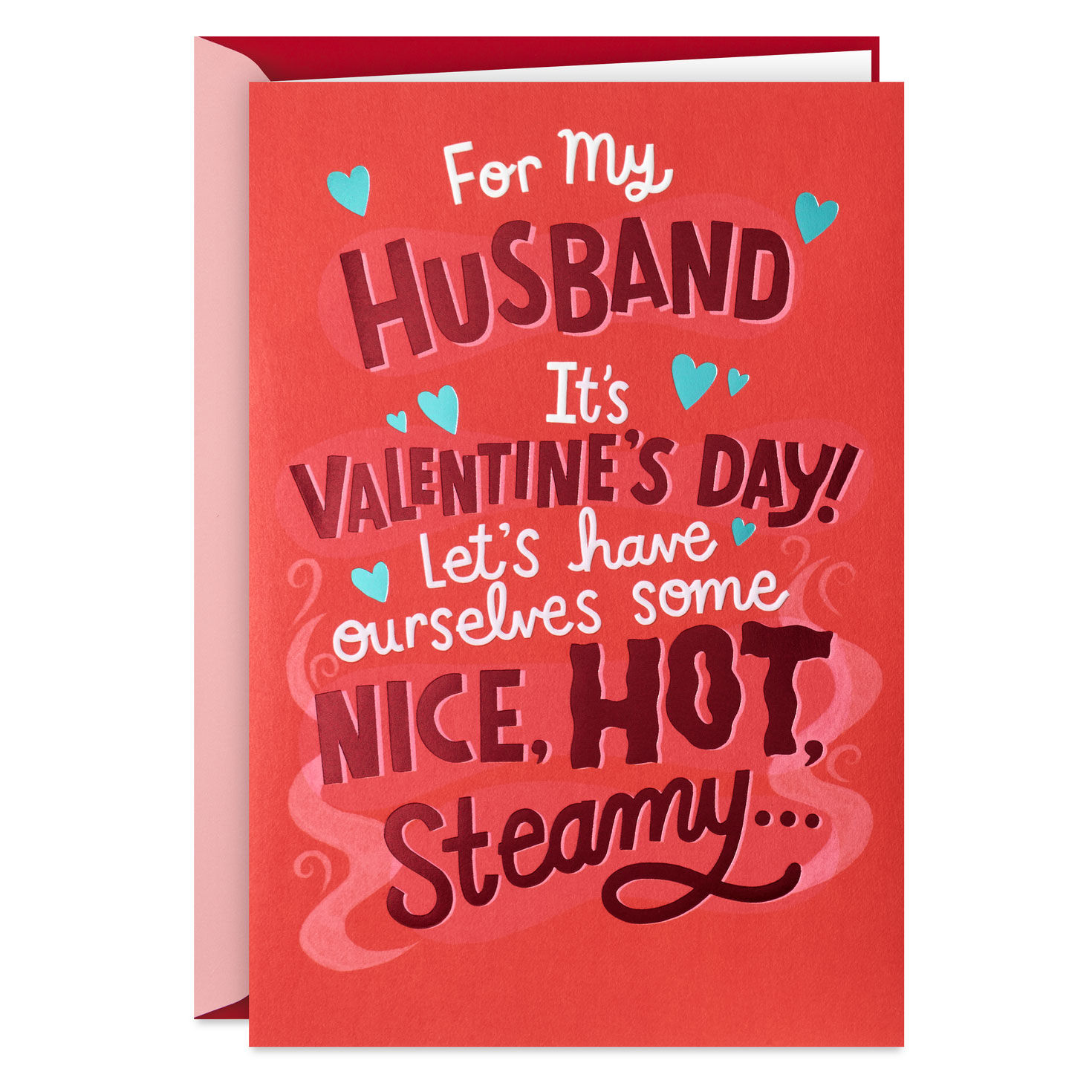 Let's Have Some Hot, Steamy...Takeout Funny Pop-Up Valentine's Day Card for Husband