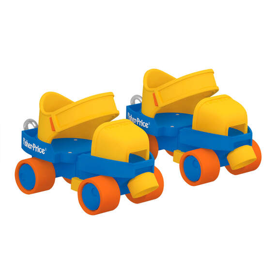 Mini Fisher-Price™ Roller Skates Ornaments, Set of 2, , large image number 1