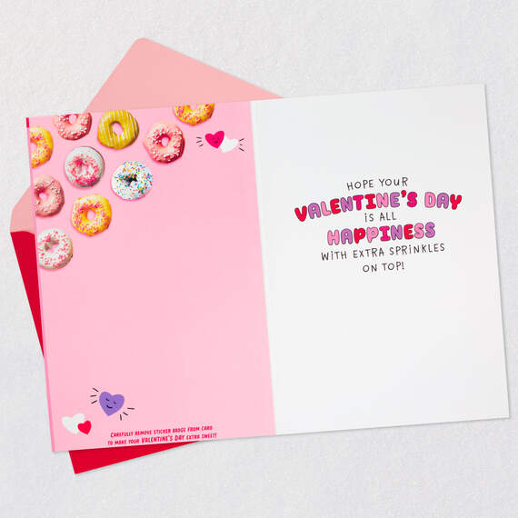 Granddaughter, You Add Sweetness Valentine's Day Card With Puffy Sticker, , large image number 3
