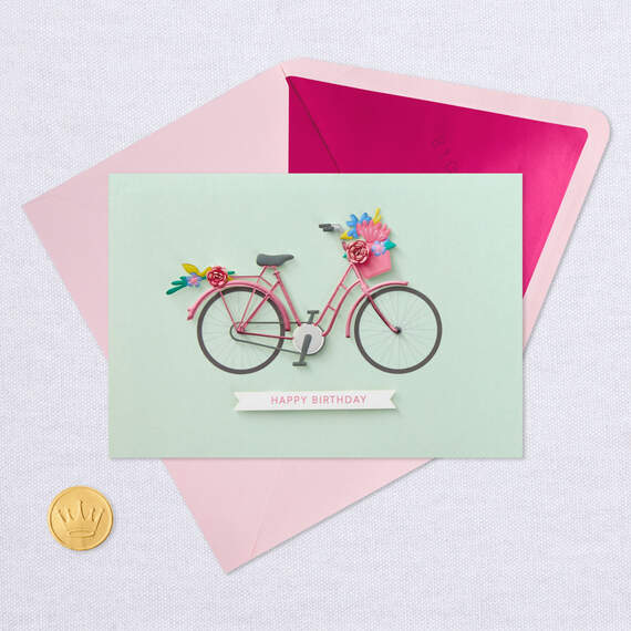 Do What You Love Today Vintage Bicycle Birthday Card for Her, , large image number 5